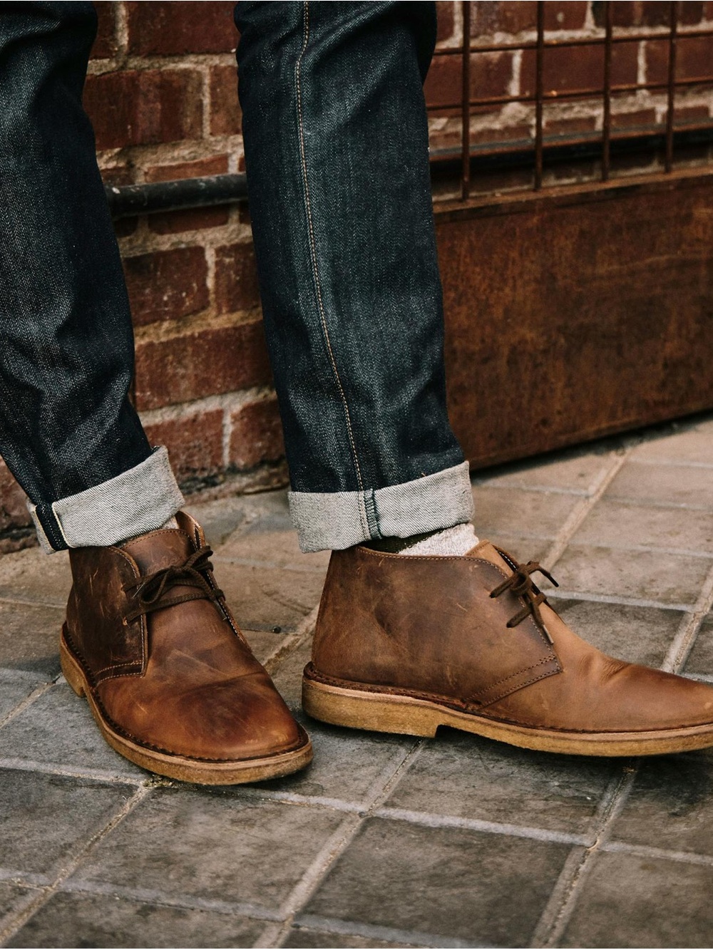 Astorflex Men’s 13 Brown Leather Chukka Desert Boots Crepe Sole Made Italy